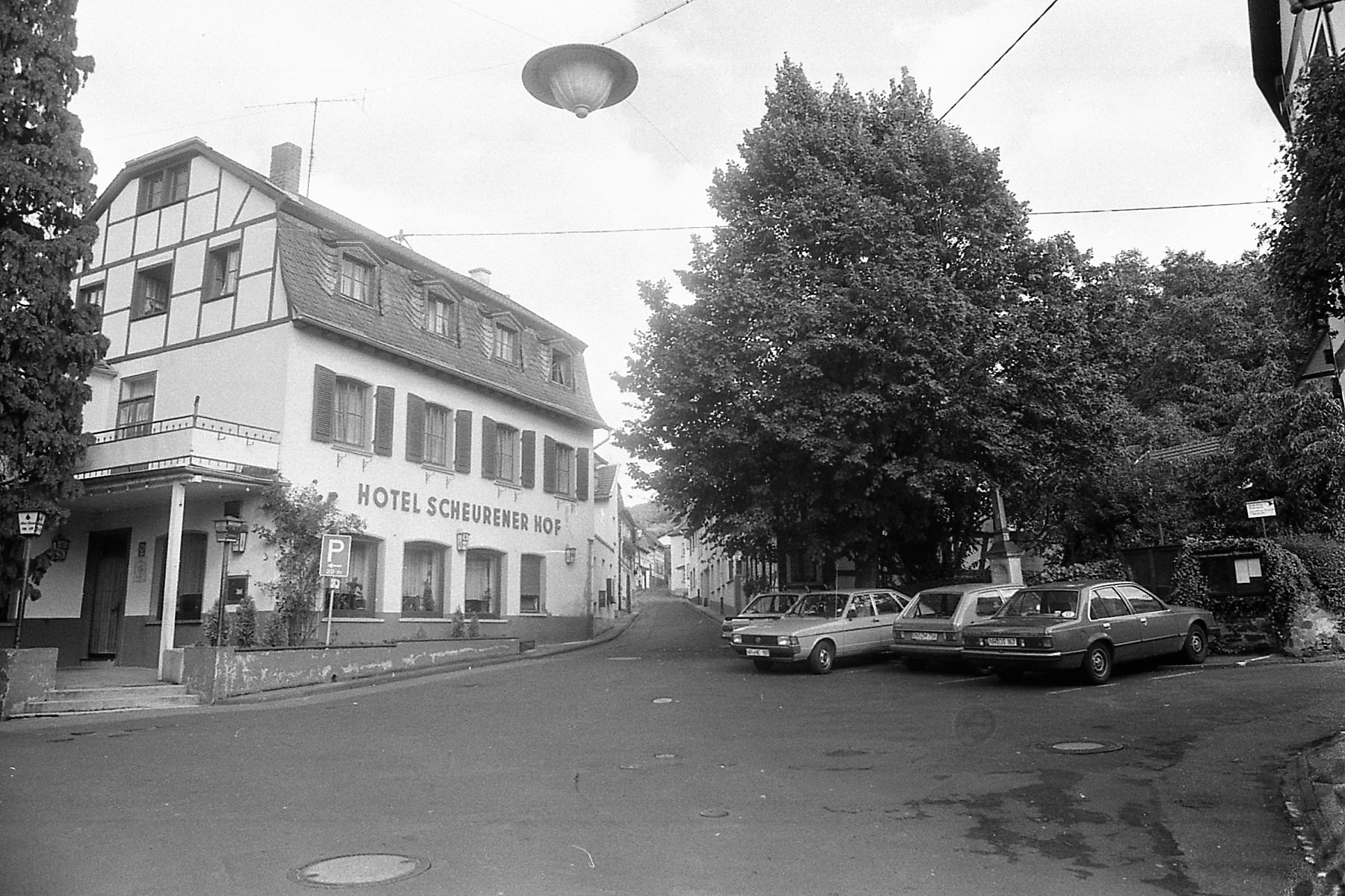 Blick von der Scheurener Stra&szlig;e aus Richtung Unkel